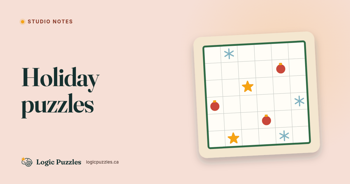 Designing Holiday themed puzzles