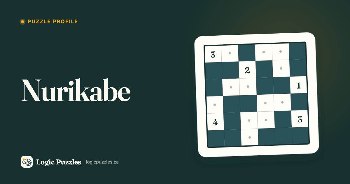 Nurikabe: The Wall That Builds Itself