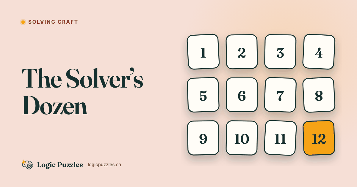The Solver's Dozen: Twelve Evidence-Backed Rules for Better Puzzling